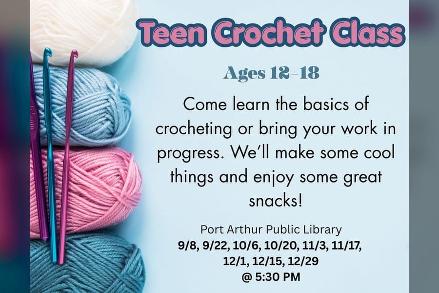 Photo for Teen Crochet Class (Ages 12-18)/Clase de ganchillo para adolescentes (12 a 18 años)