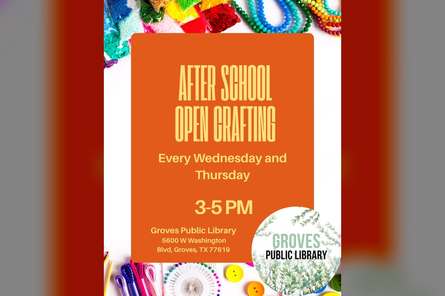 Photo for After School Open Crafting at Groves Public Library